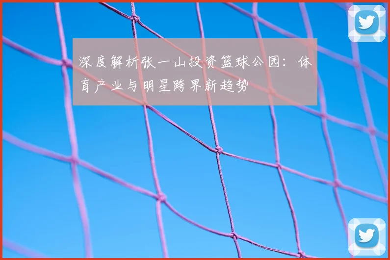 深度解析张一山投资篮球公园:体育产业与明星跨界新趋势