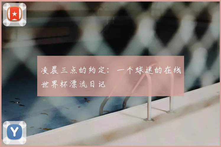 凌晨三点的约定：一个球迷的在线世界杯漂流日记